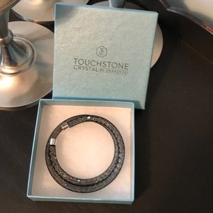 Touchstone Crystal Posh Bracelet, Black